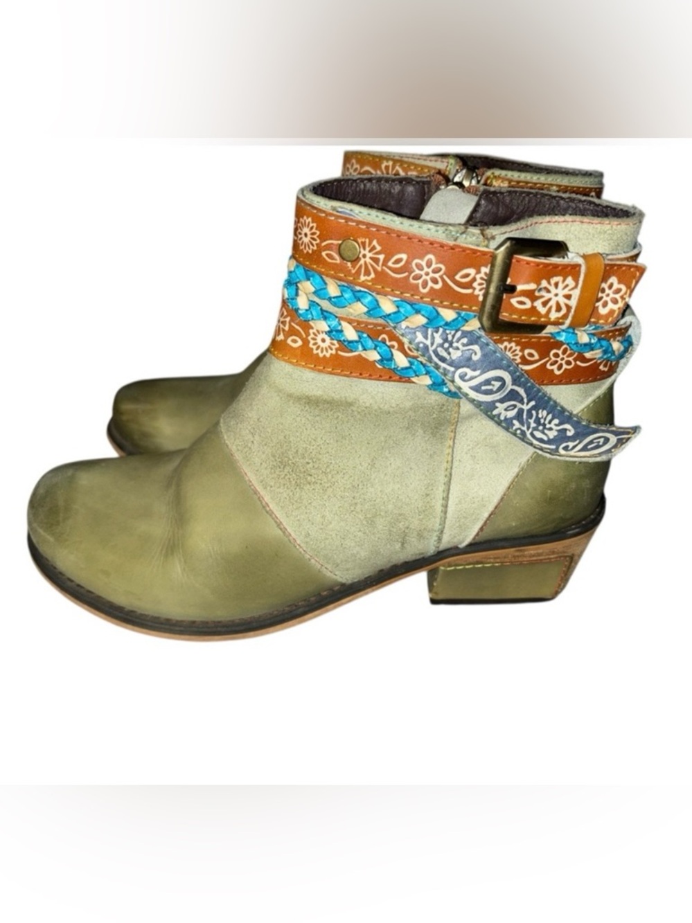 Socofy Boho ankle Boots 8/38 - Picture 4 of 9